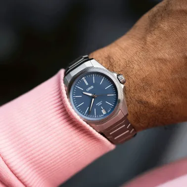 Oris ProPilot X Calibre 400 Titanium automatic watch blue dial titanium bracelet 39 mm