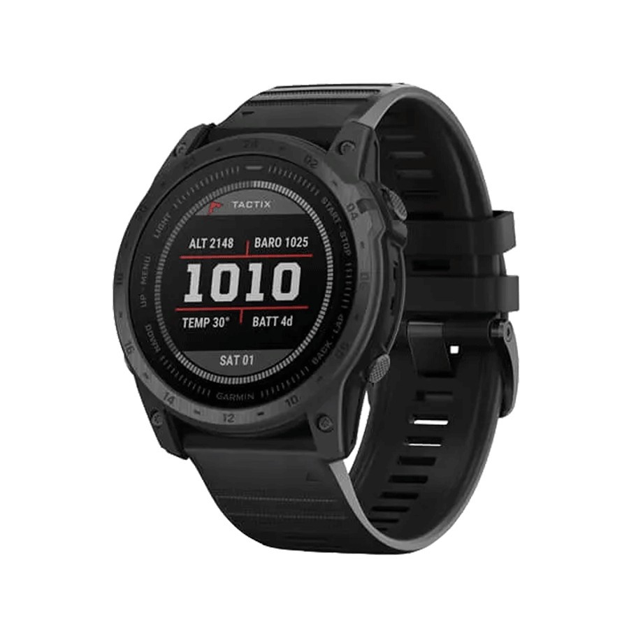 Garmin Tactix 7 Standard Edition watch with black silicone strap 51 mm 010-02704-01