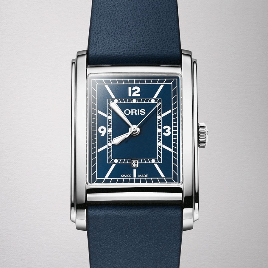 Oris Rectangular blue dial 01 561 7783 4065-07 5 19 17 - Lepage
