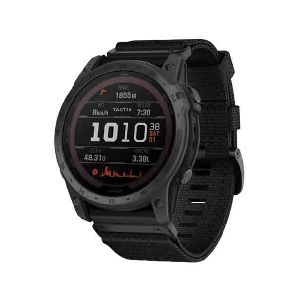 Montre Garmin Tactix 7 Pro Ballistics Edition bracelet nylon noir 51 mm 010-02704-21