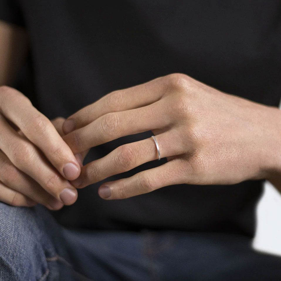 Alliance Le Gramme La 1g en or blanc 750 Lisse Brossé LG_AOBBR011_01