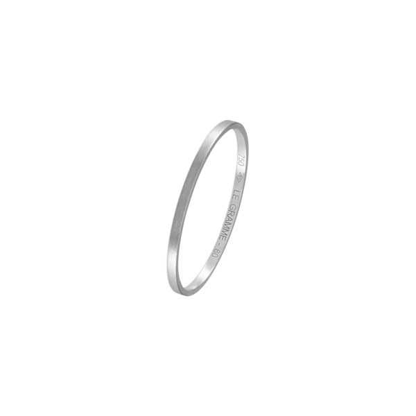 Le Gramme La 1g wedding ring in white gold 750 Smooth Brushed