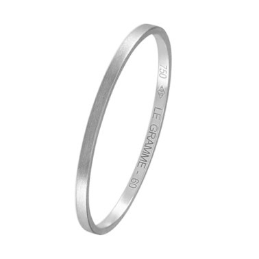 Alliance Le Gramme La 1g en or blanc 750 Lisse Brossé LG_AOBBR011_01