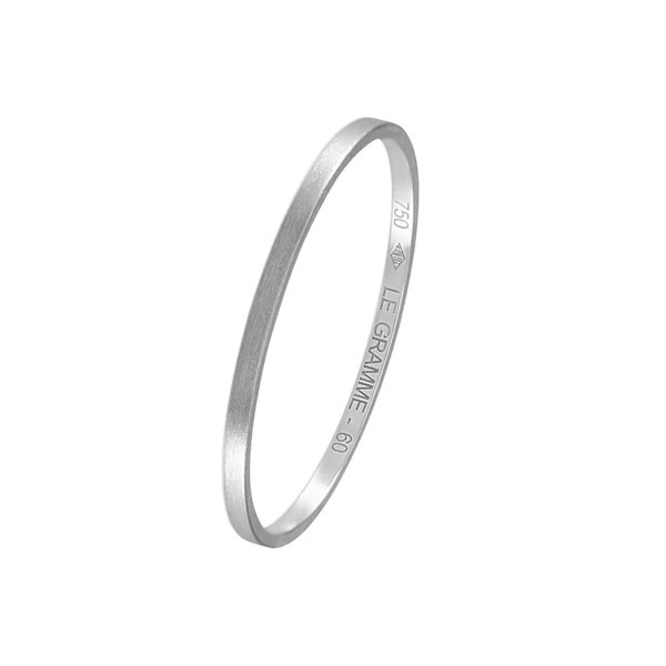 Alliance Le Gramme La 1g en or blanc 750 Lisse Brossé LG_AOBBR011_01