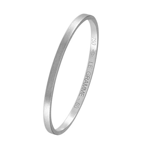 Alliance Le Gramme La 1g en or blanc 750 Lisse Brossé LG_AOBBR011_01