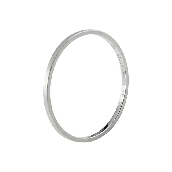 Alliance Le Gramme La 1g en or blanc 750 Lisse Brossé LG_AOBBR011_01
