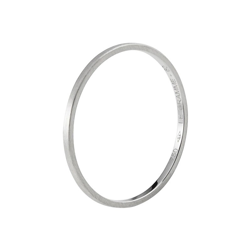 Alliance Le Gramme La 1g en or blanc 750 Lisse Brossé LG_AOBBR011_01
