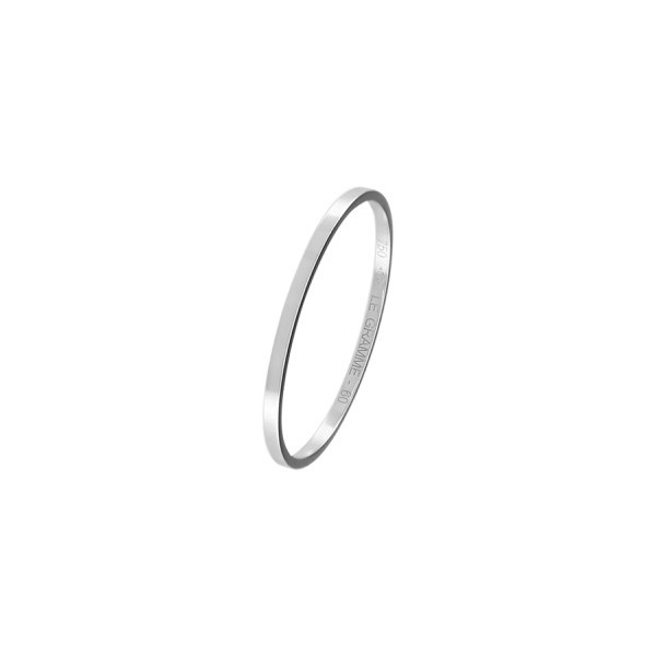 Le Gramme La 1g wedding ring in white gold 750 Smooth Polished