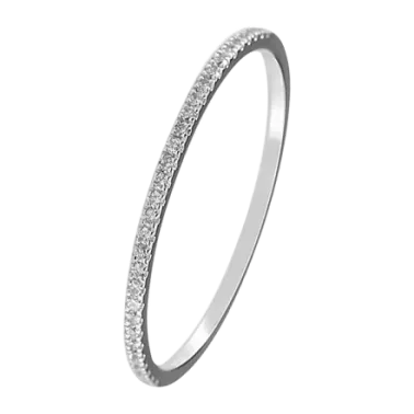 Alliance Le Gramme La 1g en or blanc 750 Lisse Poli et diamants en demi-tour LG_AOBPO012_01