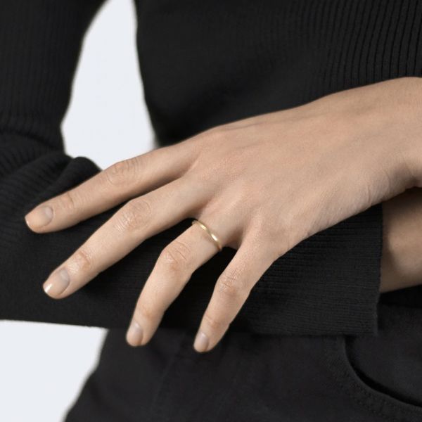 Le Gramme La 1g wedding ring in yellow gold 750 Smooth Brushed