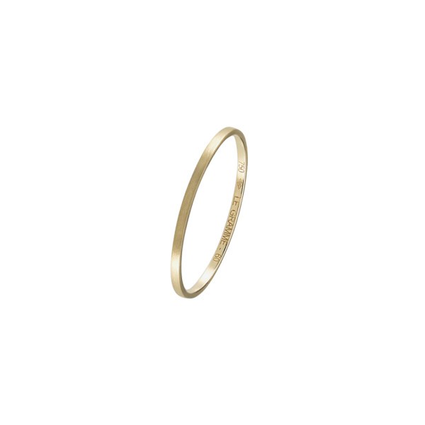 Le Gramme La 1g wedding ring in yellow gold 750 Smooth Brushed
