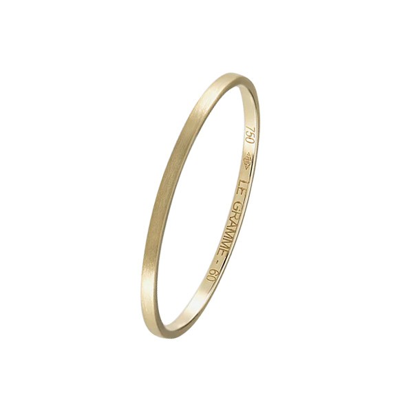 Le Gramme La 1g wedding ring in yellow gold 750 Smooth Brushed