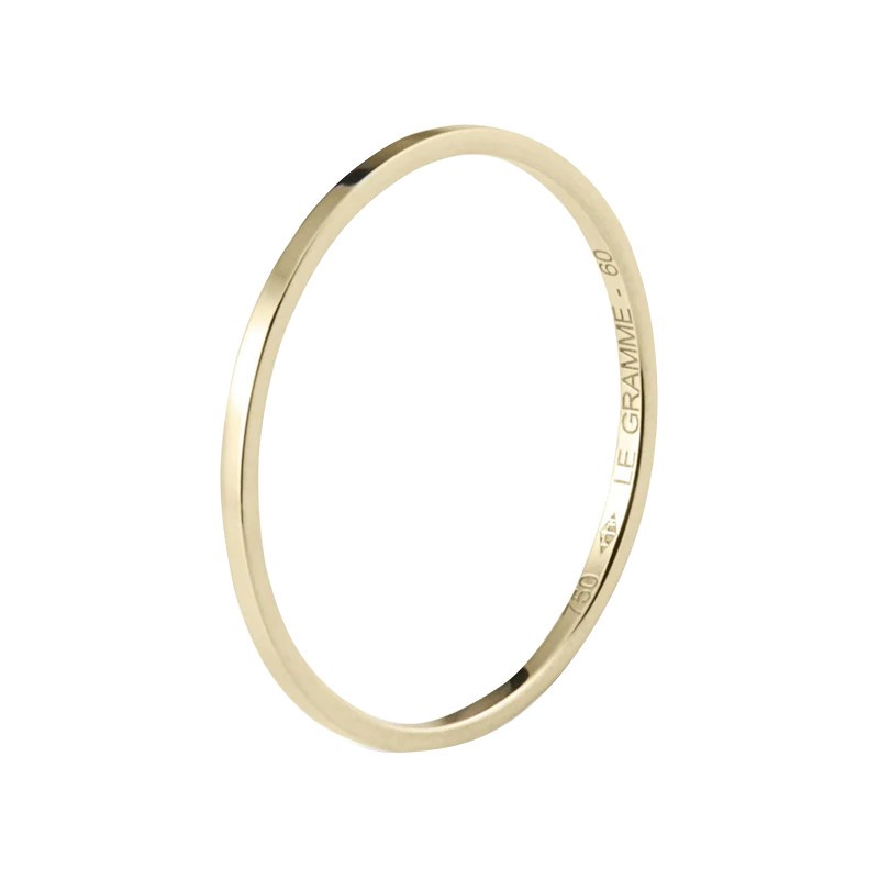 Le Gramme La 1g wedding ring in yellow gold 750 Smooth Polished
