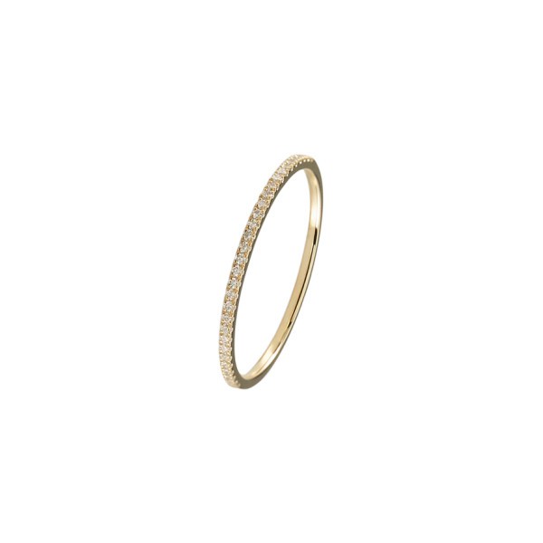Le Gramme La 1g wedding ring in yellow gold 750 Smooth Polished and half-turn diamonds