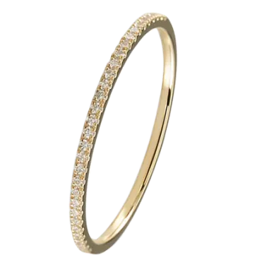 Alliance Le Gramme La 1g en or jaune 750 Lisse Poli et diamants en demi-tour LG_AOJPO012_01