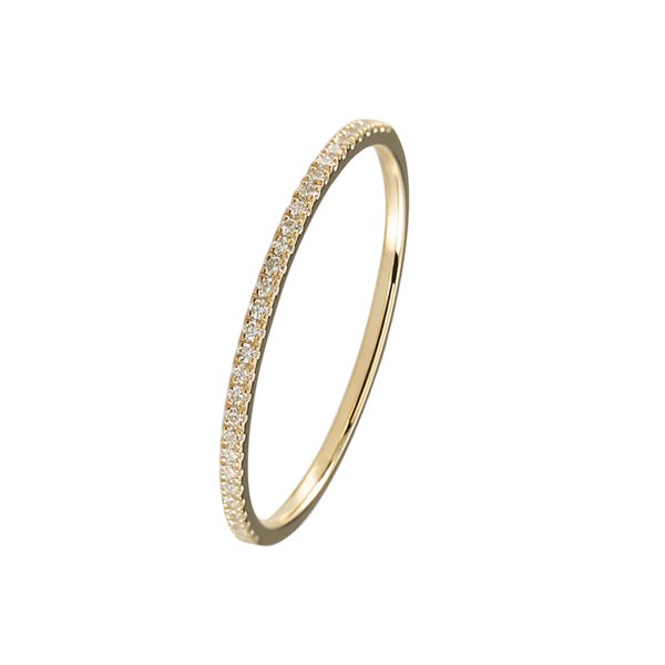 Alliance Le Gramme La 1g en or jaune 750 Lisse Poli et diamants en demi-tour LG_AOJPO012_01