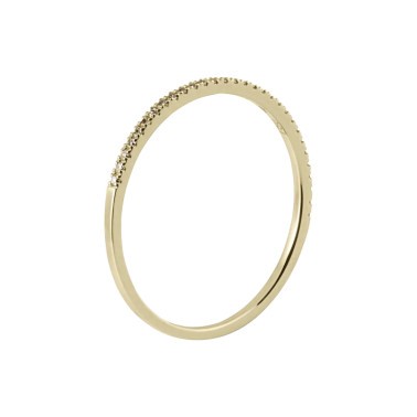 Alliance Le Gramme La 1g en or jaune 750 Lisse Poli et diamants en demi-tour LG_AOJPO012_01
