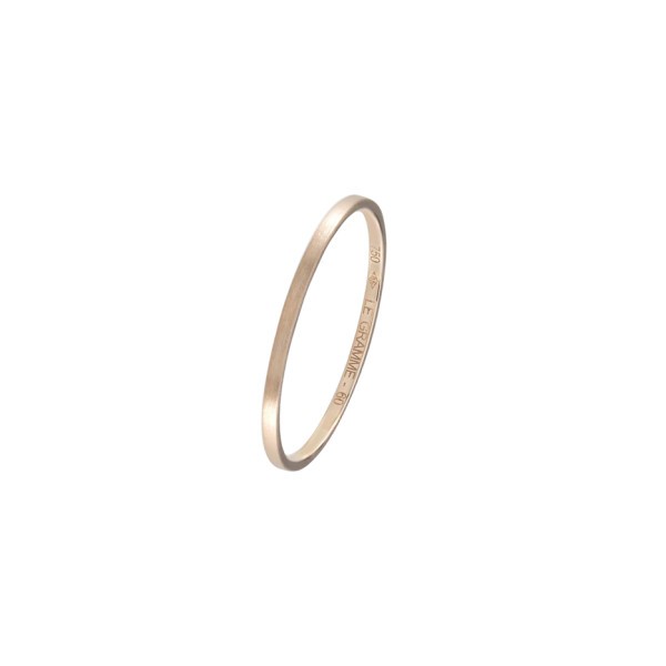 Le Gramme La 1g wedding ring in red gold 750 Smooth Brushed