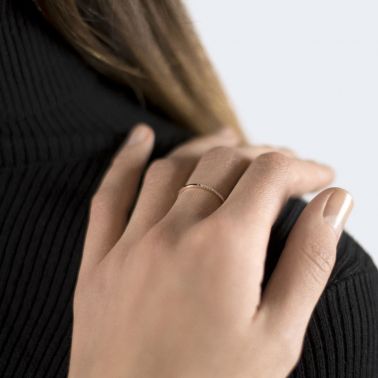 Alliance Le Gramme La 1g en or rouge 750 Lisse Poli et diamants en demi-tour LG_AORPO012_01