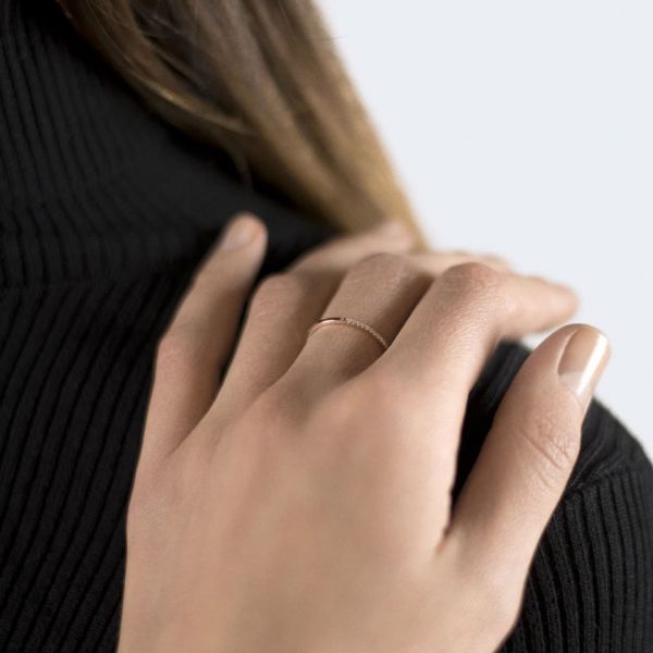 Alliance Le Gramme La 1g en or rouge 750 Lisse Poli et diamants en demi-tour LG_AORPO012_01