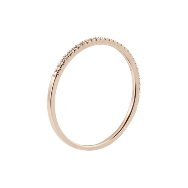 Alliance Le Gramme La 1g en or rouge 750 Lisse Poli et diamants en demi-tour LG_AORPO012_01