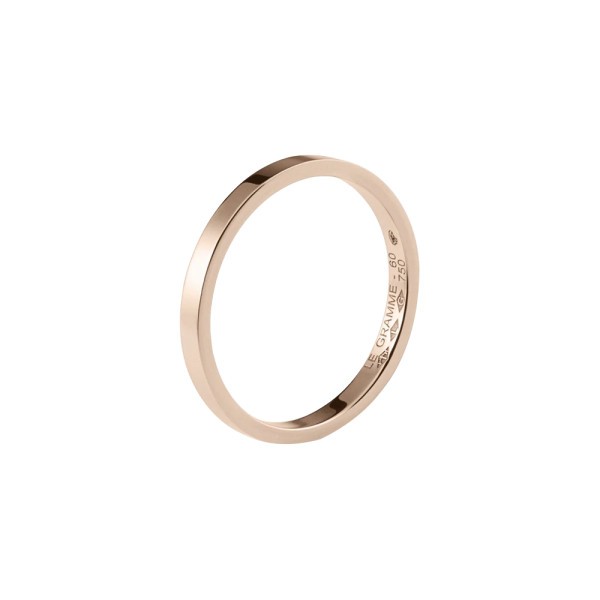 Alliance Le Gramme Ruban La 3g en or rouge 750 Lisse Poli LGAORPOF01103