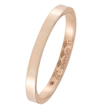 Alliance Le Gramme Ruban La 3g en or rouge 750 Lisse Poli LGAORPOF01103