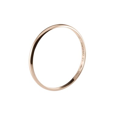 Alliance Le Gramme Demi-Jonc La 1g en or rouge 750 Lisse Poli LG_AORPODJ011_01