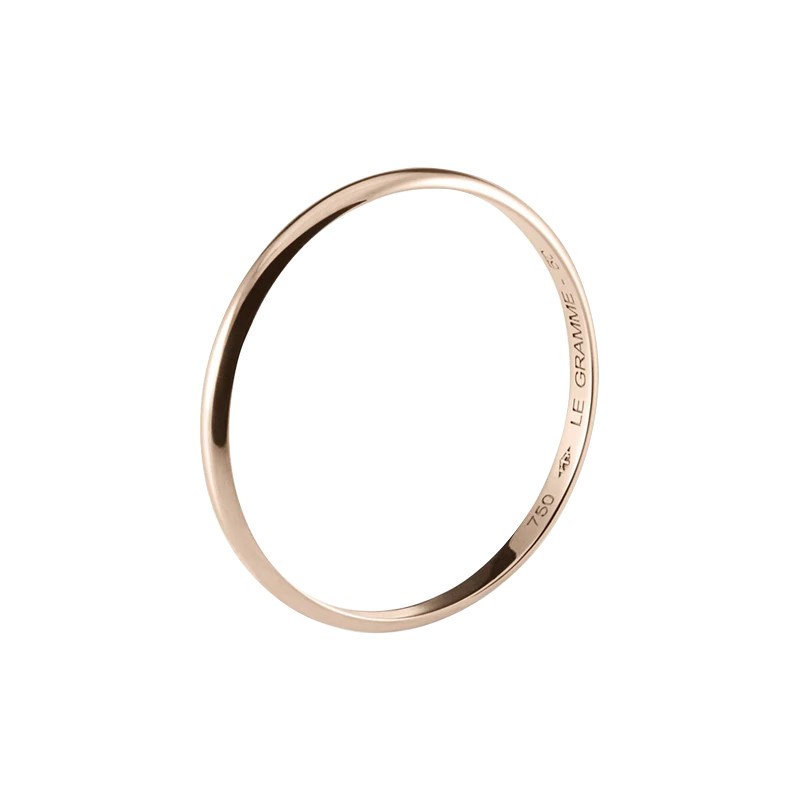 Alliance Le Gramme Demi-Jonc La 1g en or rouge 750 Lisse Poli LG_AORPODJ011_01