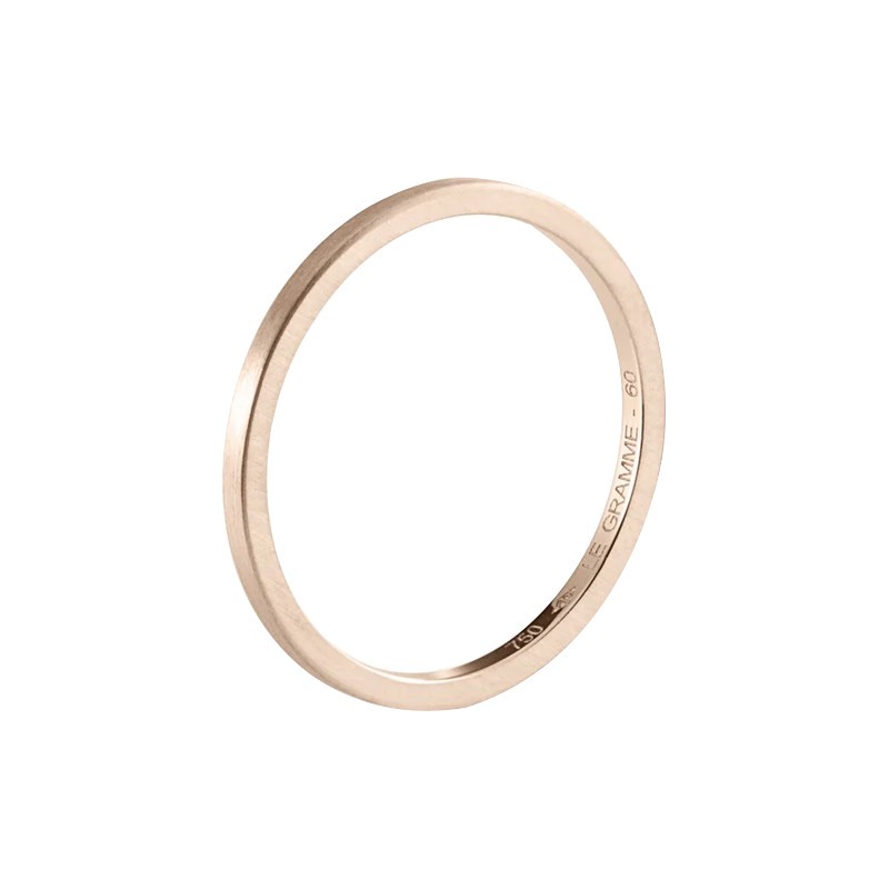 Alliance Le Gramme Ruban 1,4 mm La 2g en or rouge 750 Lisse Brossé LG_AORBRF011_02