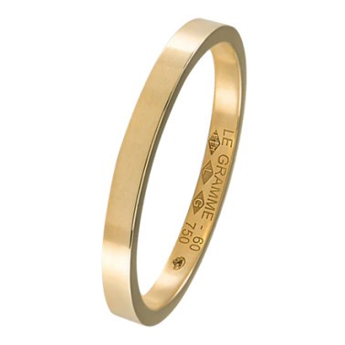 Alliance Le Gramme Ruban La 3g en or jaune 750 Lisse Poli LGAOJPOF01103