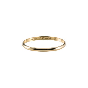Le Gramme Demi-Jonc wedding ringLa 1g in yellow gold 750 Smooth Polished
