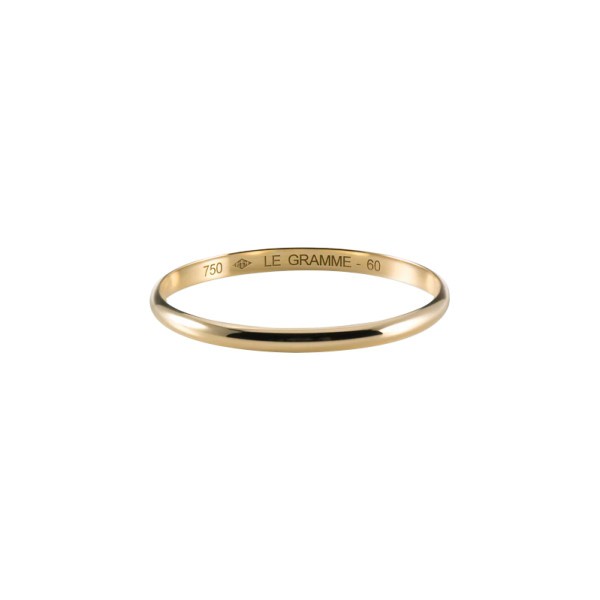 Le Gramme Demi-Jonc wedding ringLa 1g in yellow gold 750 Smooth Polished