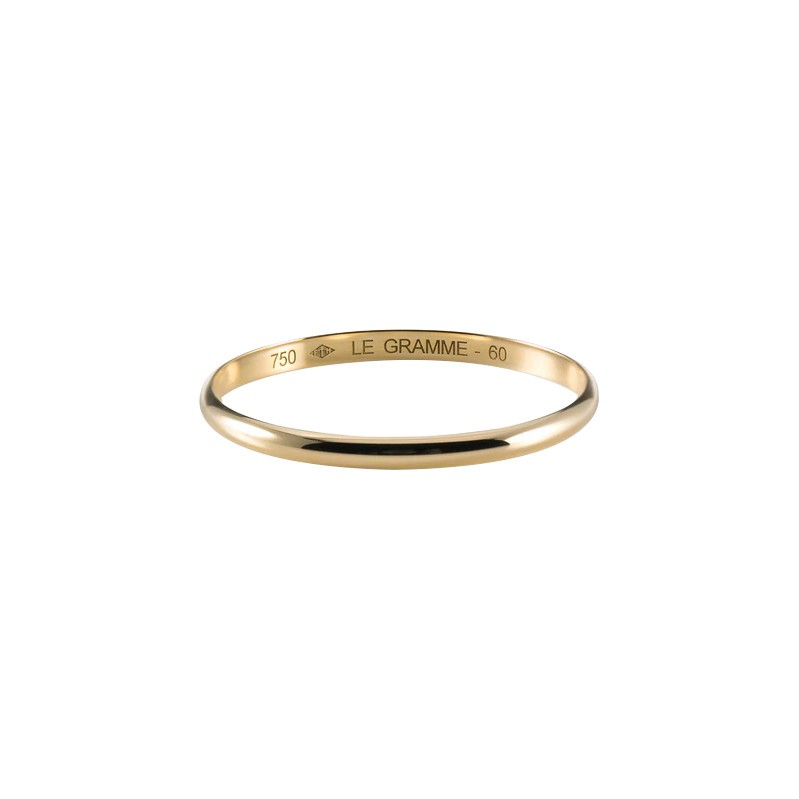 Le Gramme Demi-Jonc wedding ringLa 1g in yellow gold 750 Smooth Polished