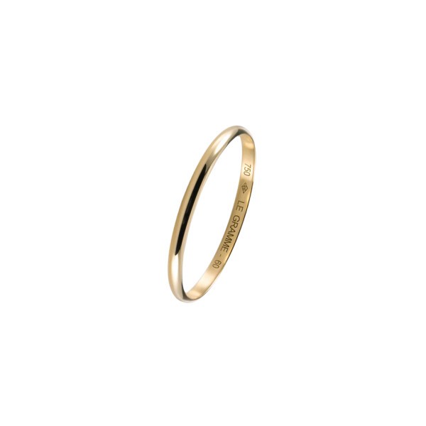 Le Gramme Demi-Jonc wedding ringLa 1g in yellow gold 750 Smooth Polished