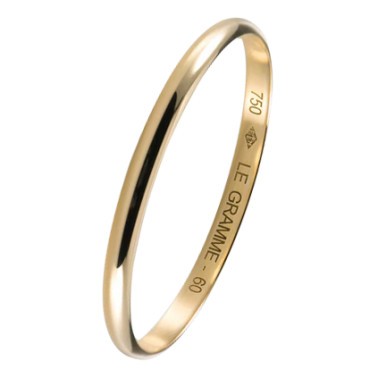 Le Gramme Demi-Jonc wedding ringLa 1g in yellow gold 750 Smooth Polished