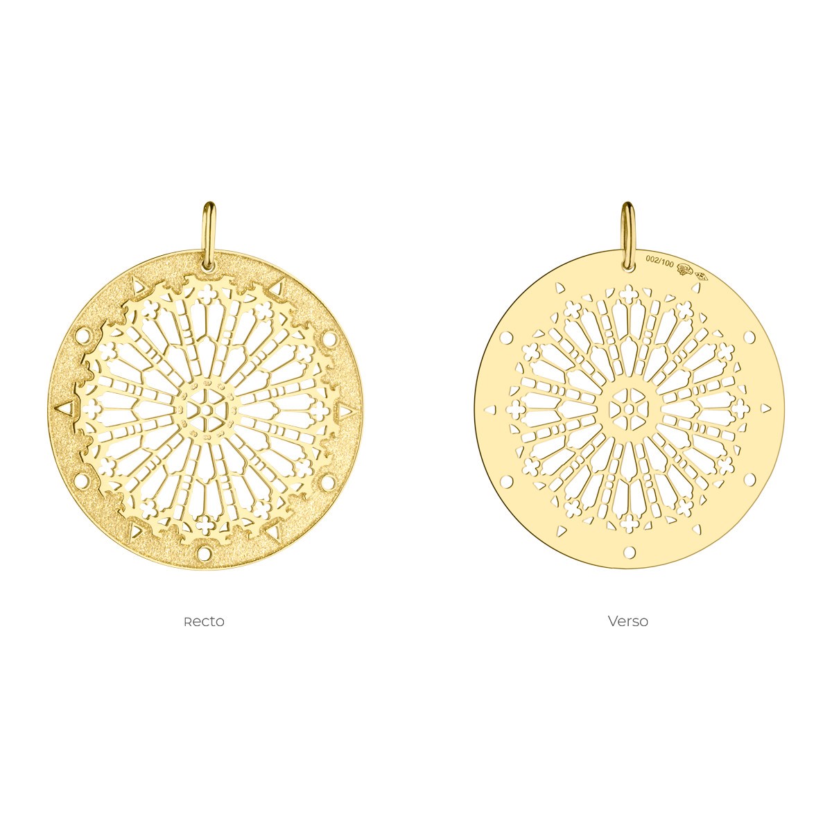Lepage Colette 100 year medal in yellow gold