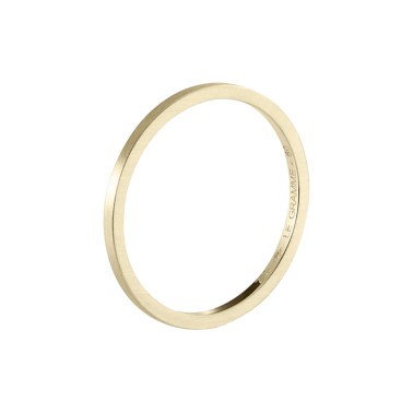 Le Gramme Ruban wedding ring 1.4 mm La 2g in yellow gold 750 Smooth Brushed
