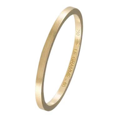 Alliance Le Gramme Ruban 1,4 mm La 2g en or jaune 750 Lisse Brossé LG_AOJBRF011_02