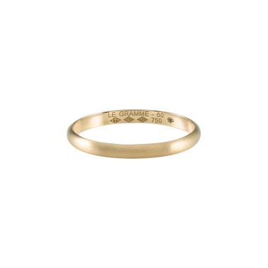 Le Gramme Demi-Jonc wedding ringLa 2g in yellow gold 750 Smooth Brushed