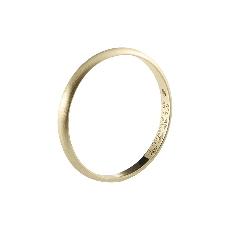 Le Gramme Demi-Jonc wedding ringLa 2g in yellow gold 750 Smooth Brushed