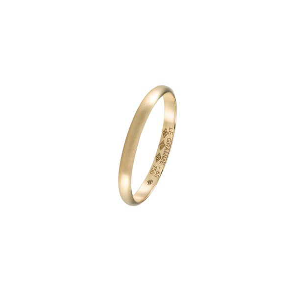 Le Gramme Demi-Jonc wedding ringLa 2g in yellow gold 750 Smooth Brushed