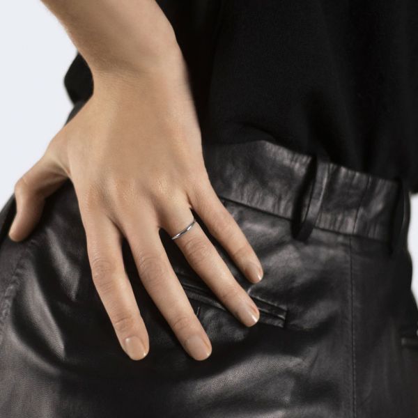 Alliance Le Gramme Demi-Jonc La 1g en or blanc 750 Lisse Poli LG_AOBPODJ011_01