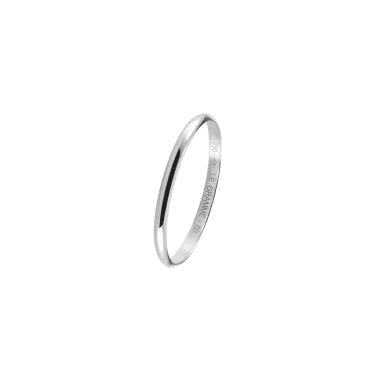 Alliance Le Gramme Demi-Jonc La 1g en or blanc 750 Lisse Poli LG_AOBPODJ011_01