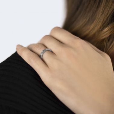 Alliance Le Gramme Ruban 2 mm La 5g en or blanc 750 Lisse Poli et diamant LG_AOBPO016_05