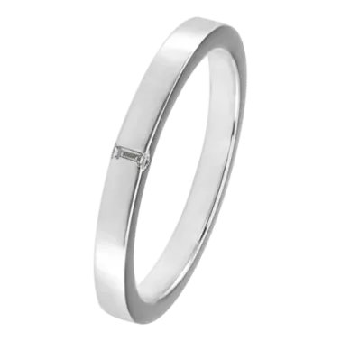 Alliance Le Gramme Ruban 2 mm La 5g en or blanc 750 Lisse Poli et diamant LG_AOBPO016_05