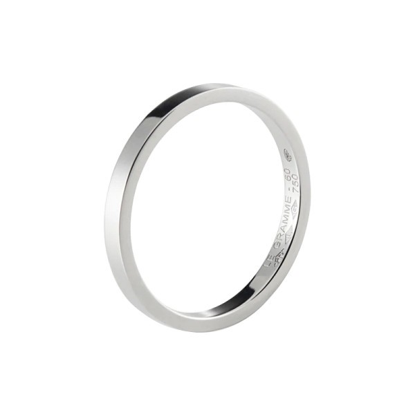 Alliance Le Gramme Ruban La 3g en or blanc 750 Lisse Poli LGAOBPOF01103