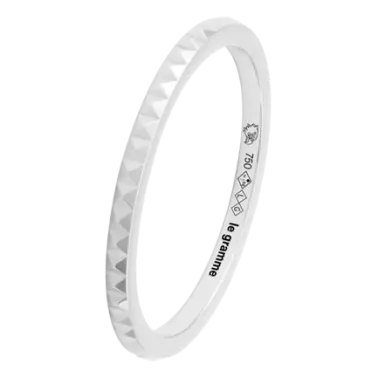 Alliance Le Gramme Guilloché  La 2g pyramide en or blanc 750 Poli LGAOBGUPPO01102