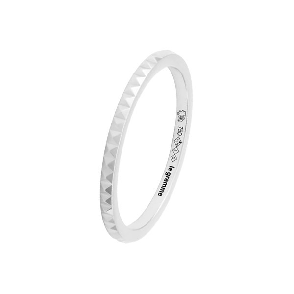 Alliance Le Gramme Guilloché  La 2g pyramide en or blanc 750 Poli LGAOBGUPPO01102