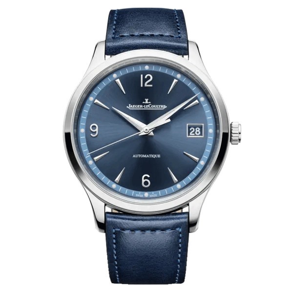 Montre Jaeger-LeCoultre Master Control Date automatique cadran bleu bracelet cuir bleu 40 mm